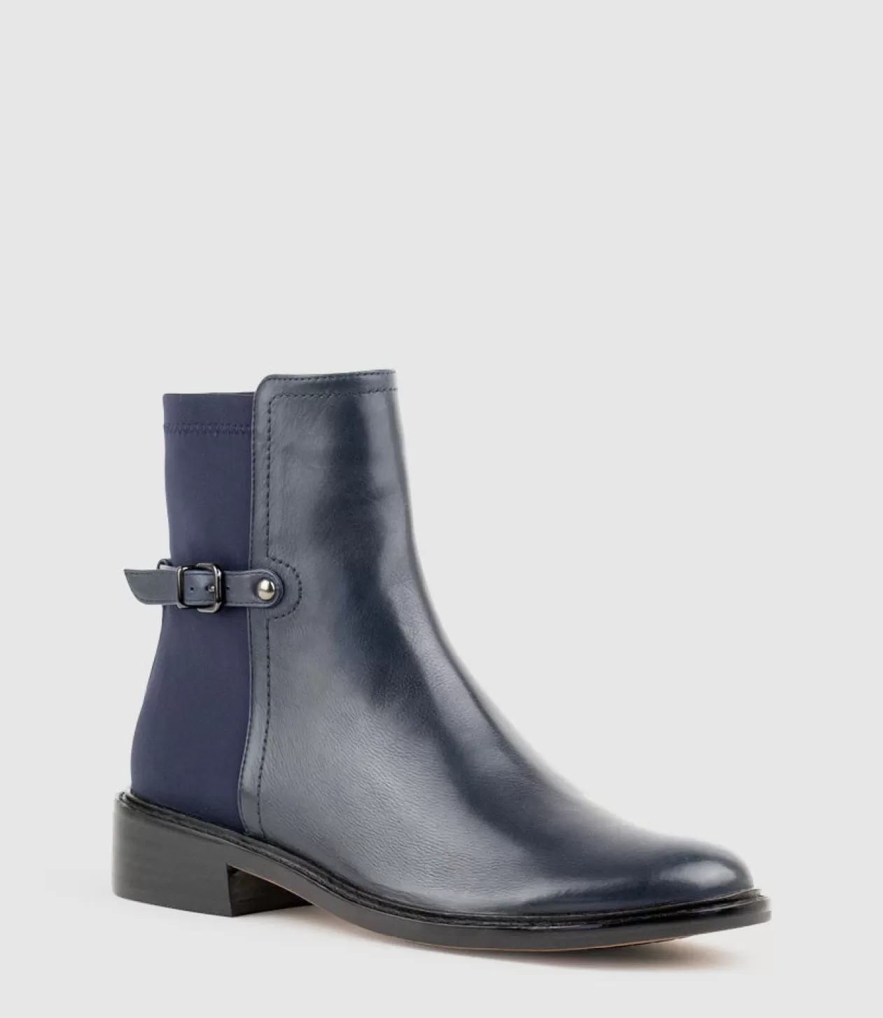 Edward Meller Ankle Boots<Warner30 Half And Half Ankle Boot In Navy Calf