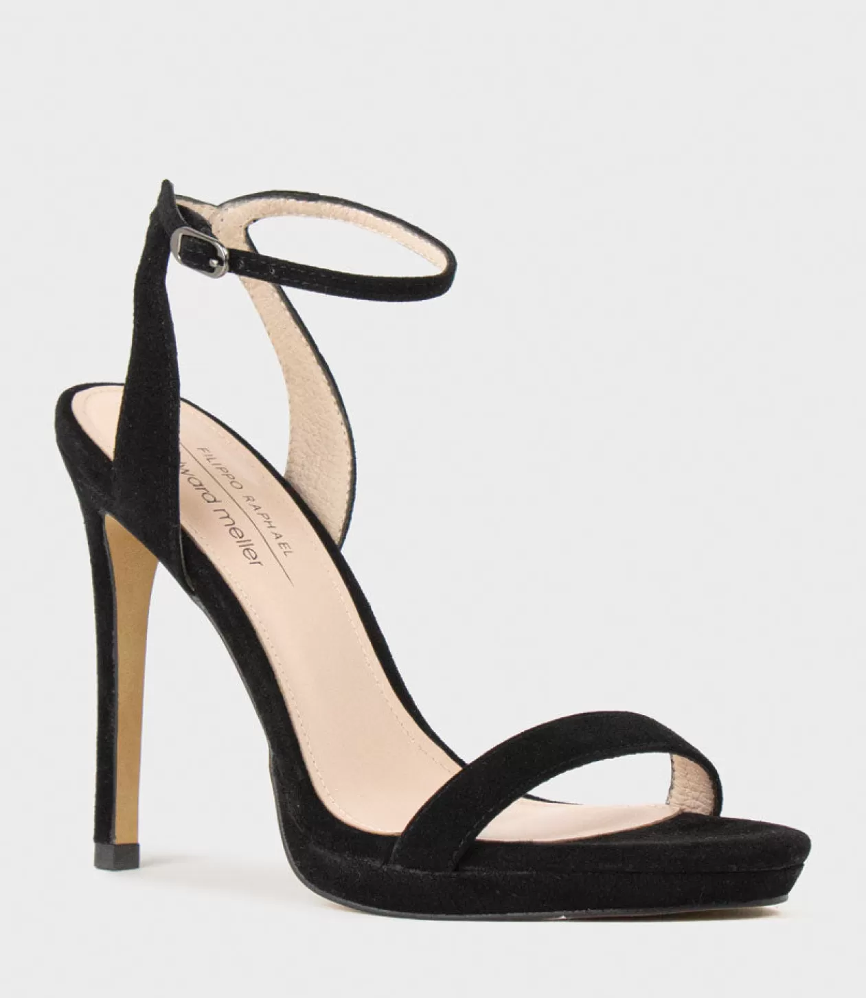 Edward Meller Platform Sandals<Whisper110 Single Strap Platform Sandal In Black Suede