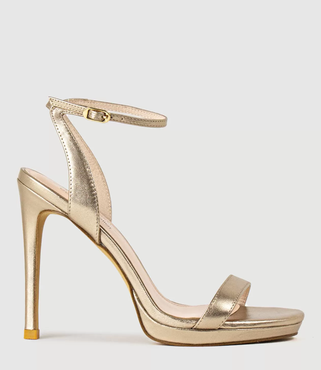 Edward Meller High Heel Sandals<Whisper110 Single Strap Platform Sandal In Rosegold