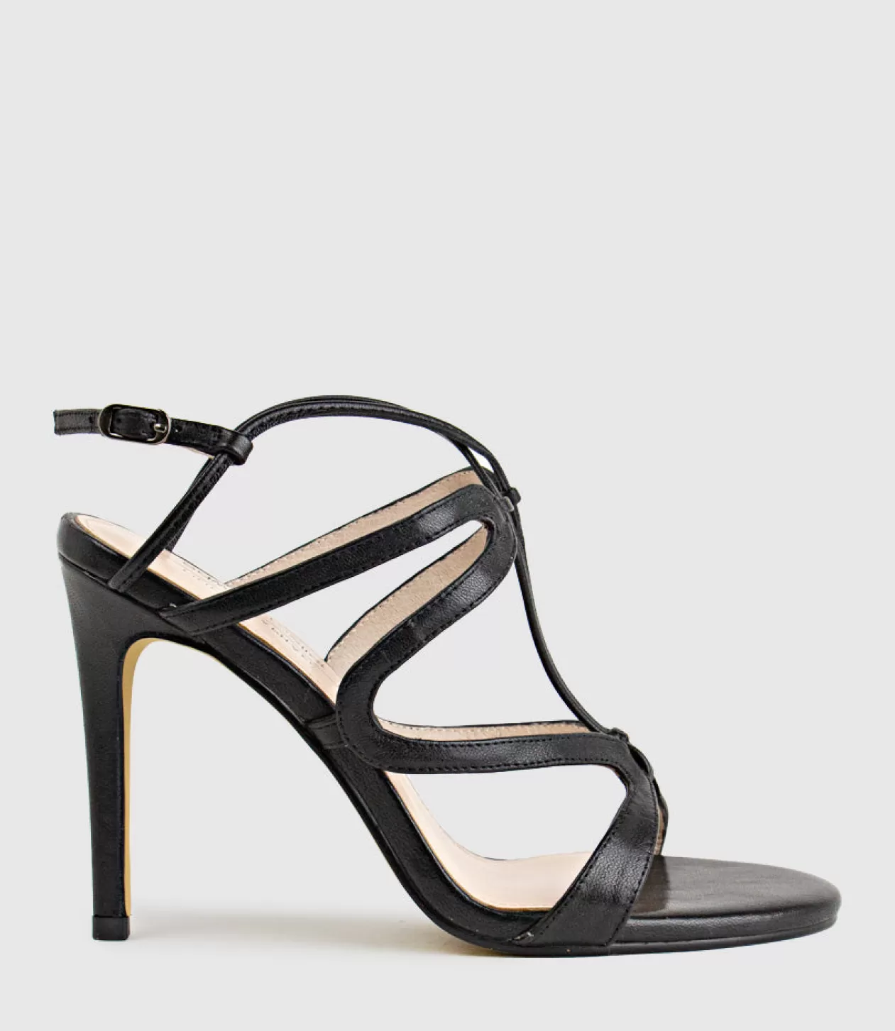 Edward Meller High Heel Sandals<Willow100 Intricate Strap Sandal In Black