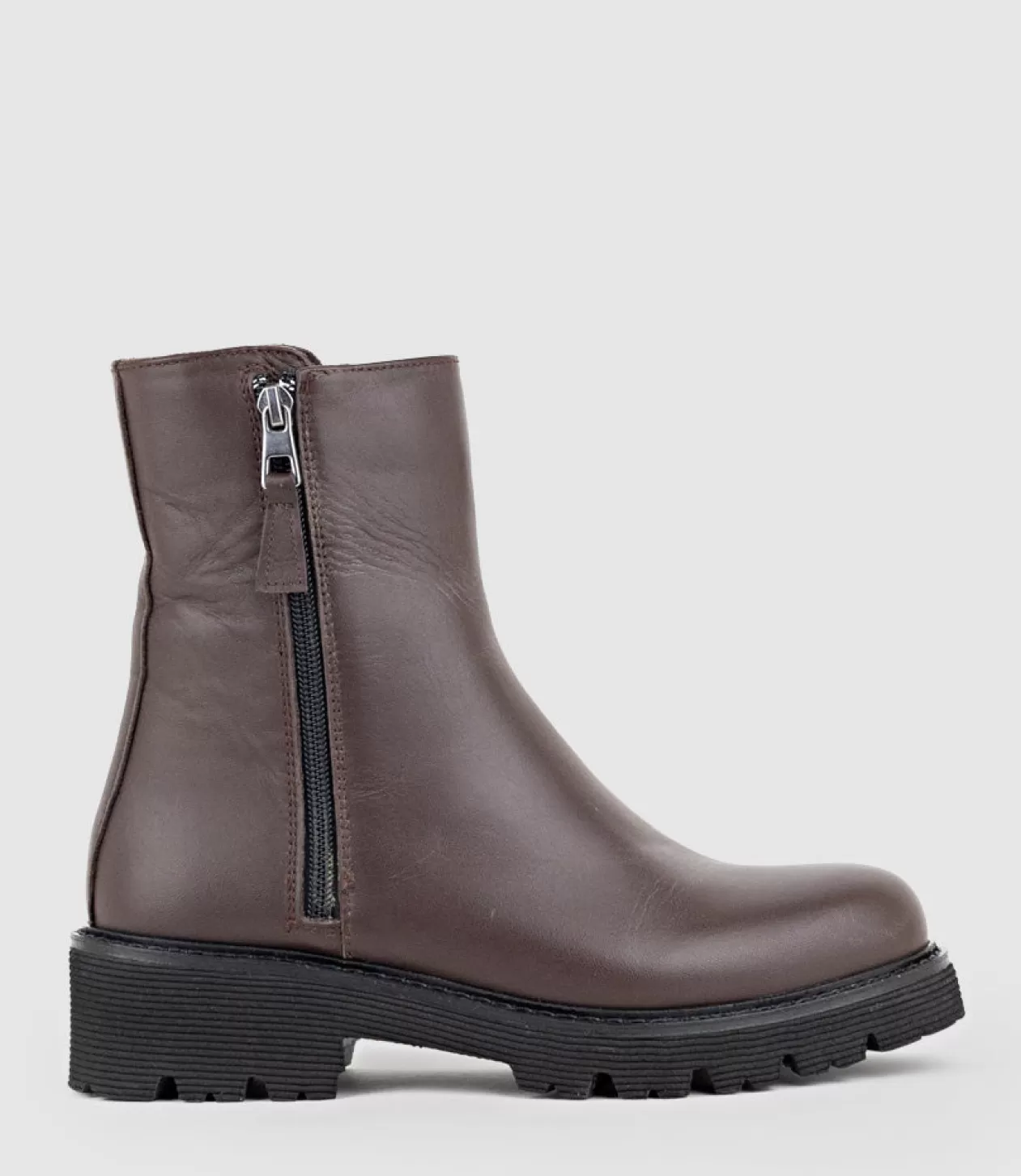 Edward Meller Ankle Boots<Wilma Double Zip Ankle Boot In Brown