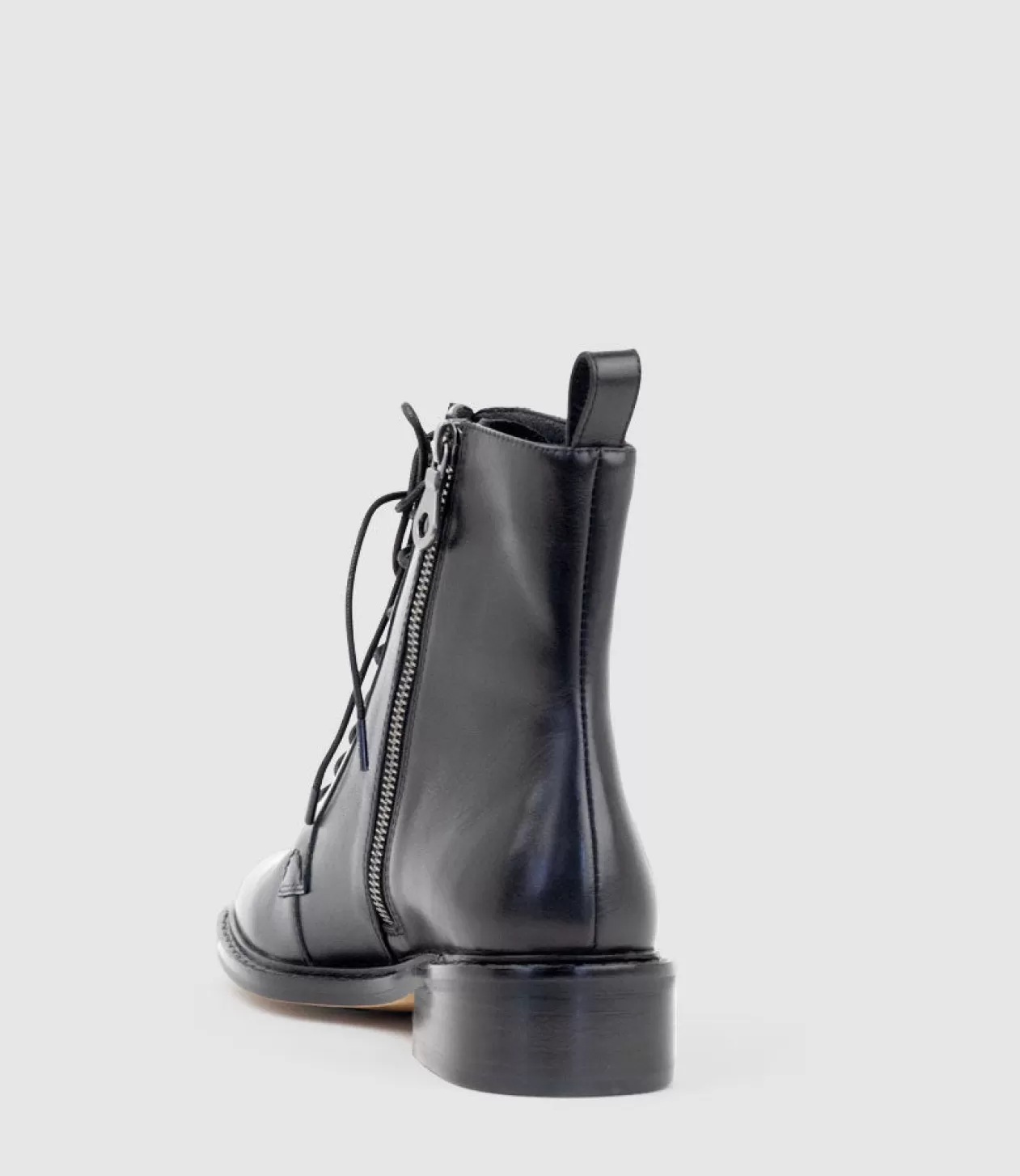 Edward Meller Ankle Boots<Windsor30 Lace Up Ankle Boot In Black Waxy Calf