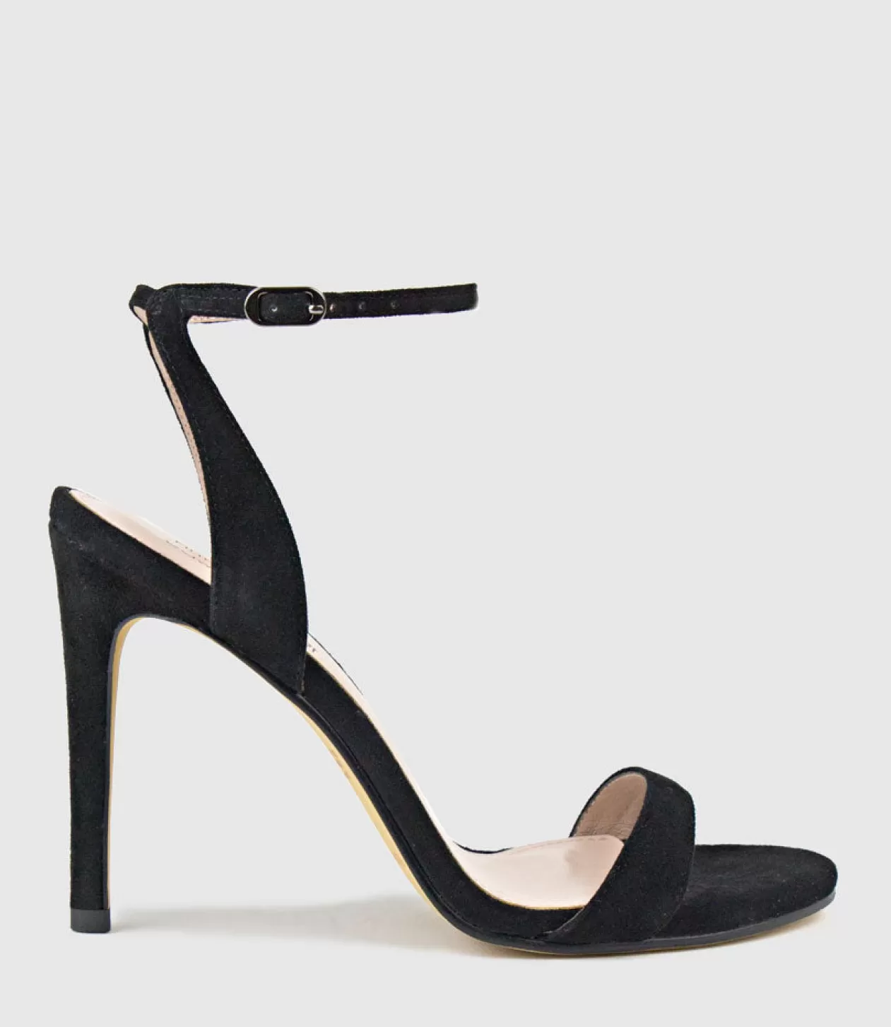 Edward Meller High Heel Sandals<Wisp100 Single Strap Sandal In Black Suede