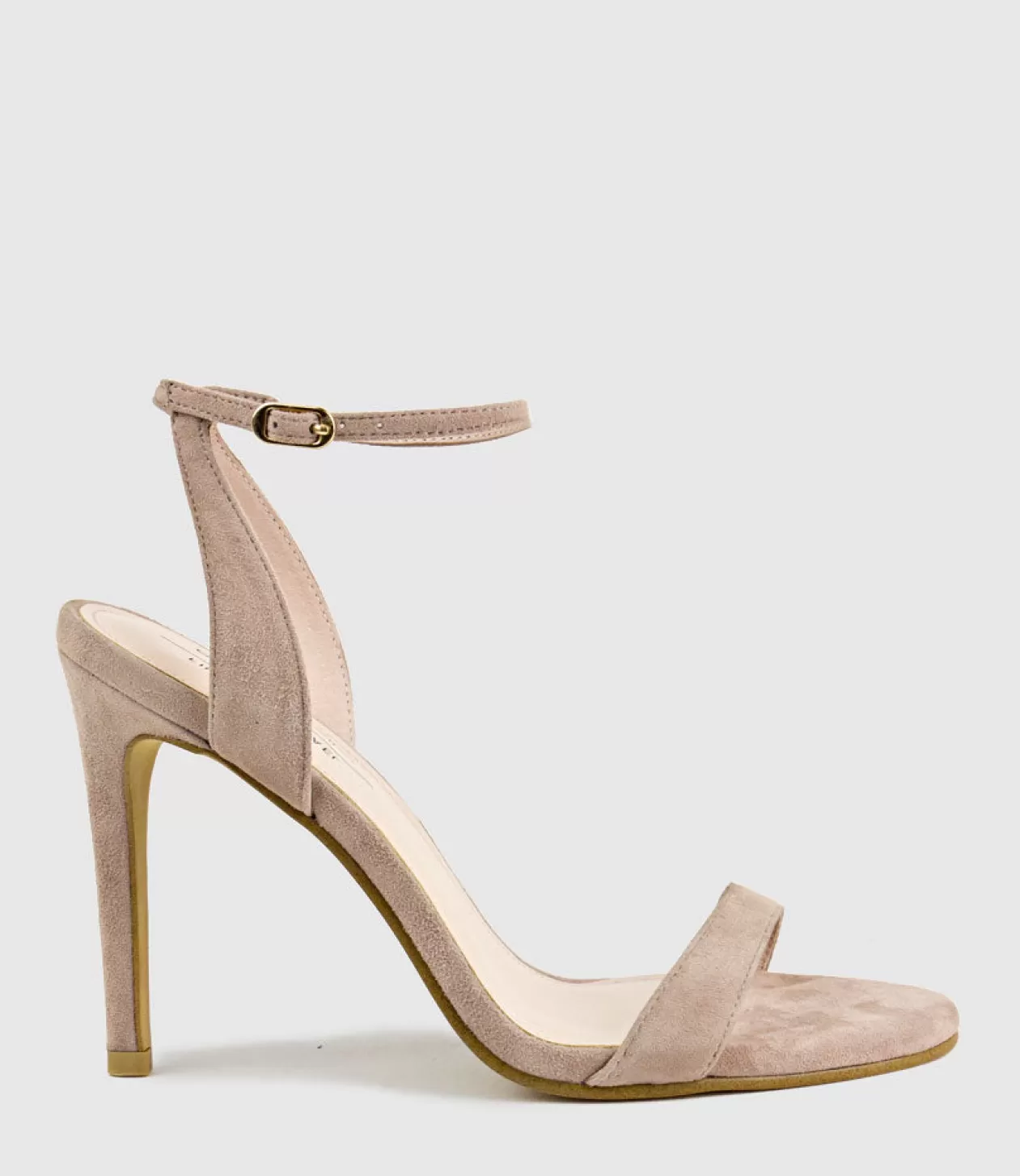 Edward Meller High Heel Sandals<Wisp100 Single Strap Sandal In Nude Suede