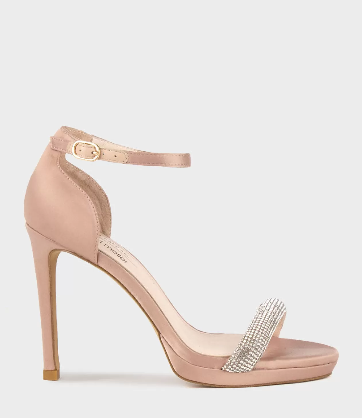 Edward Meller High Heel Sandals<Wistful110 Diamond Band Platform Sandal In Nude Satin