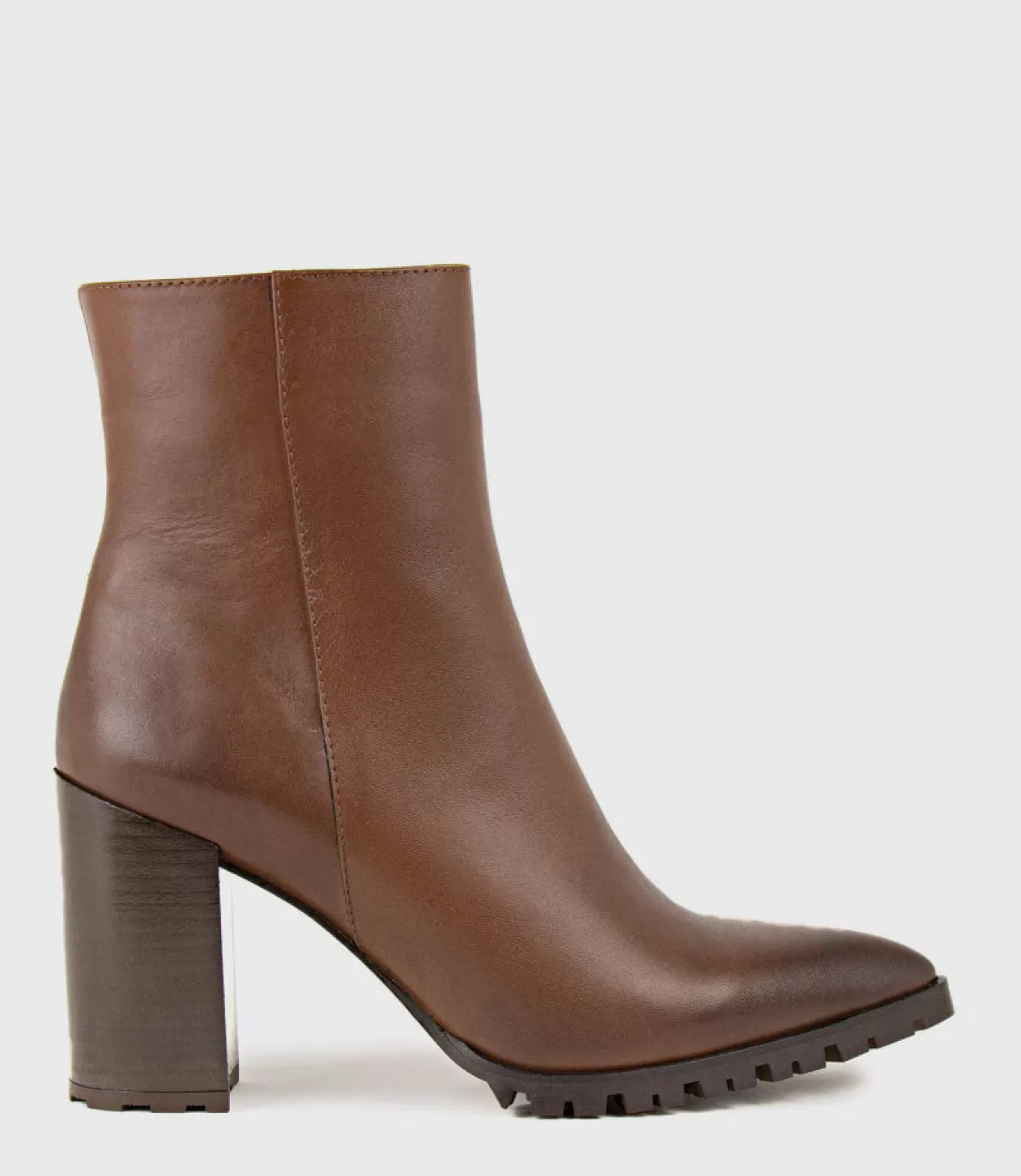 Edward Meller Ankle Boots<Xendia Block Heel Pointed Ankle Boot In Tobacco