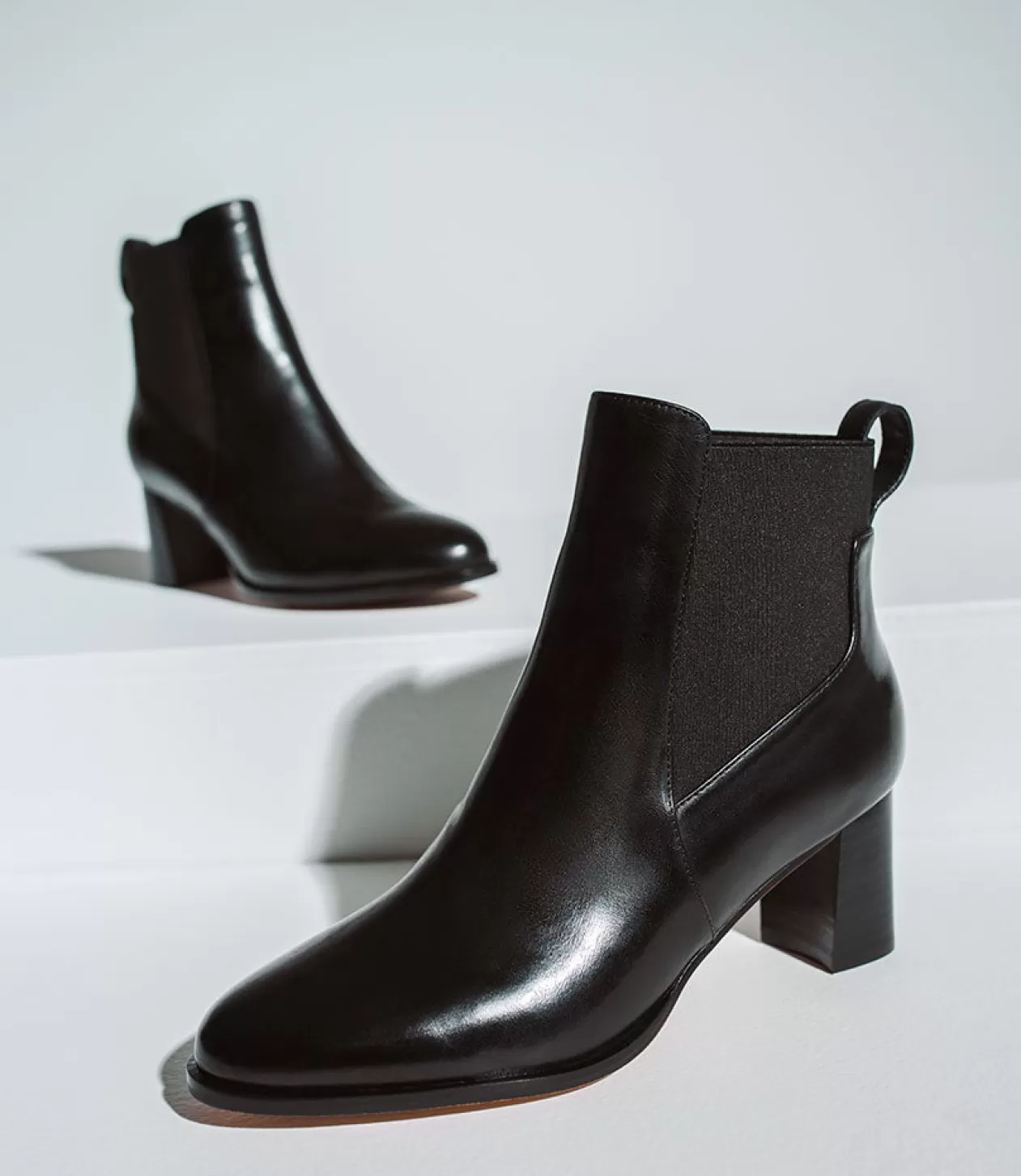 Edward Meller Ankle Boots<Zappa60 Block Heel Elastic Back Boot In Black