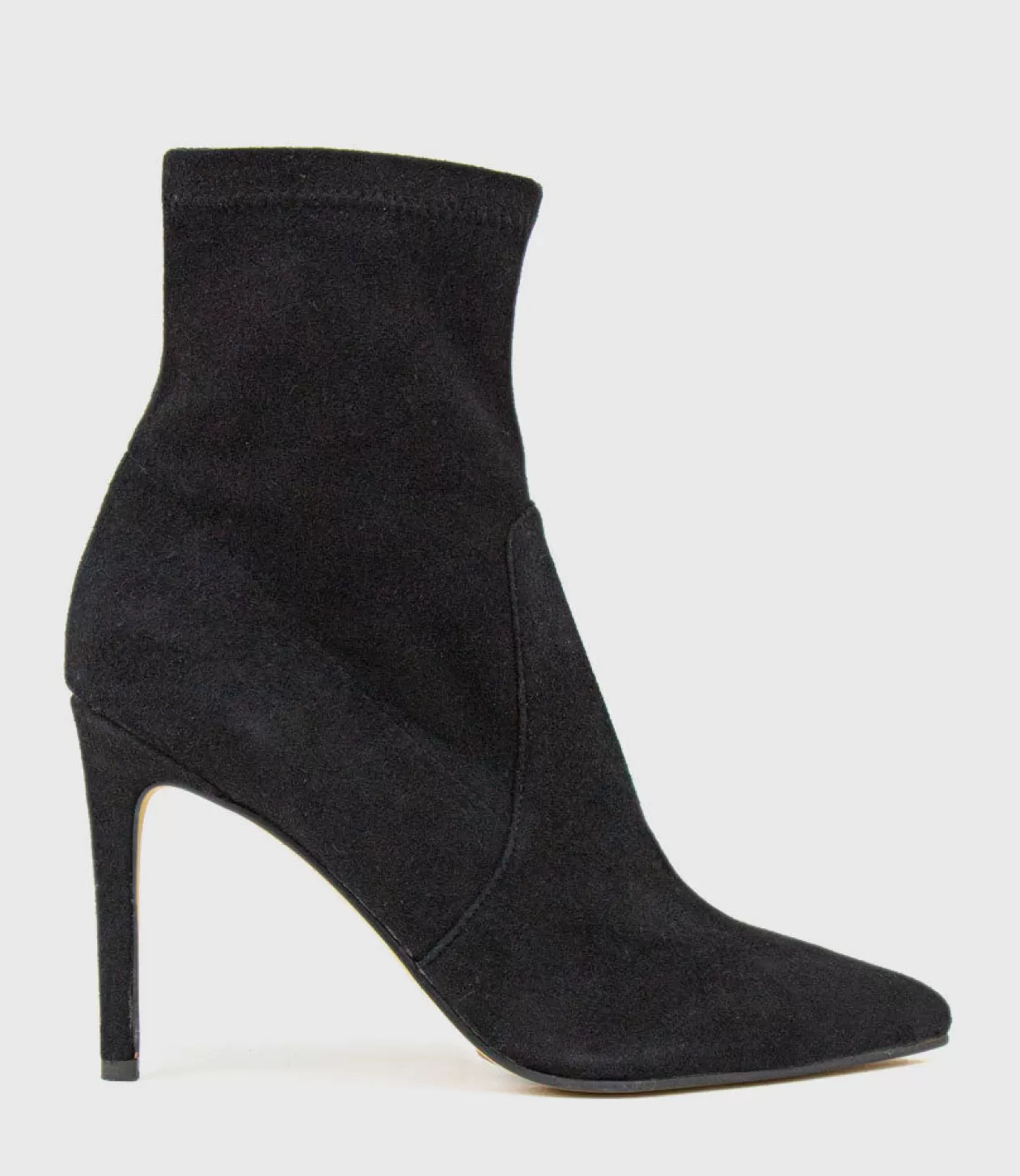 Edward Meller Ankle Boots<Zariah Fine Heel Sock Boot In Black Suede