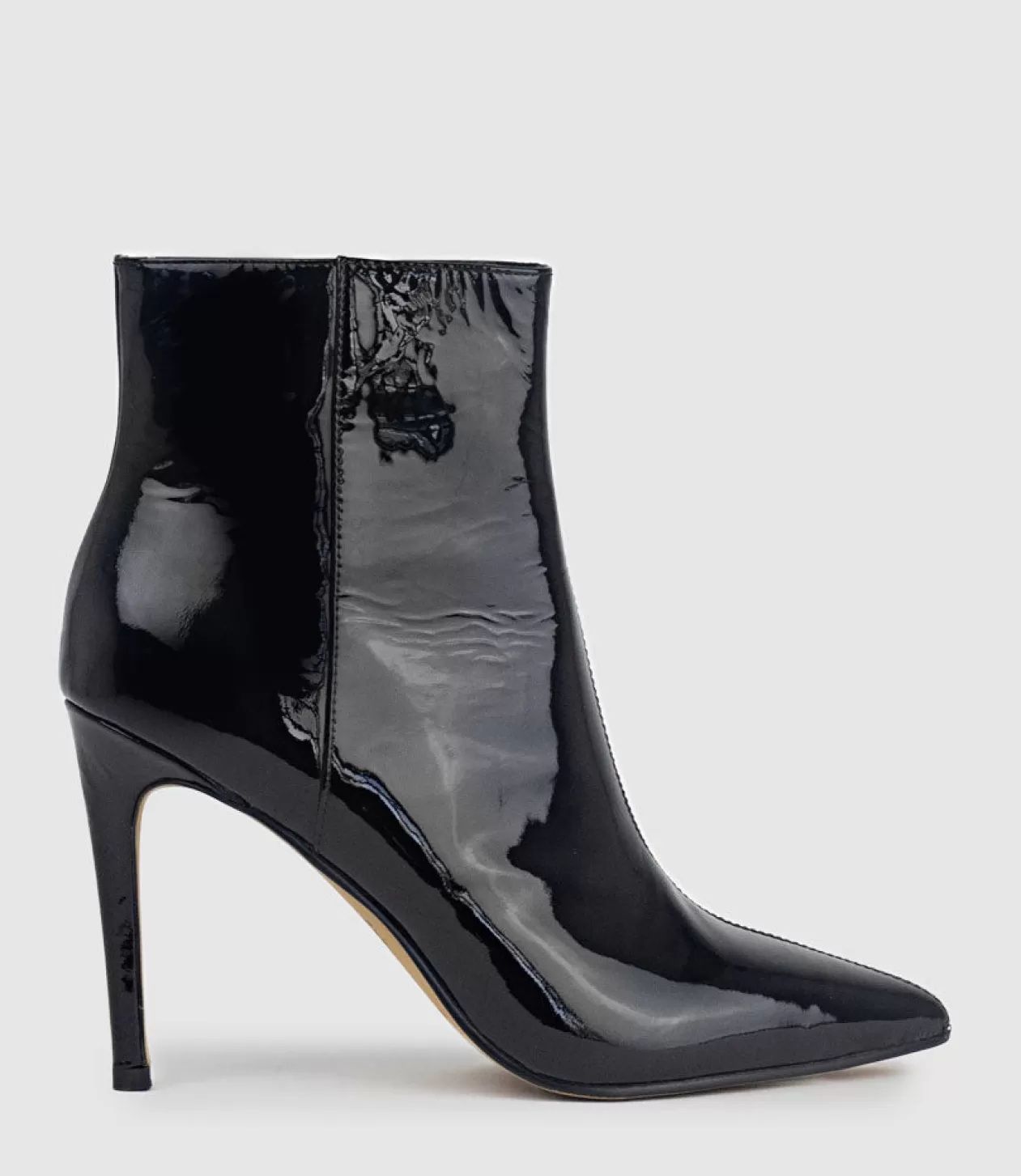 Edward Meller Ankle Boots<Zelia100 Stiletto Ankle Boot In Black Patent