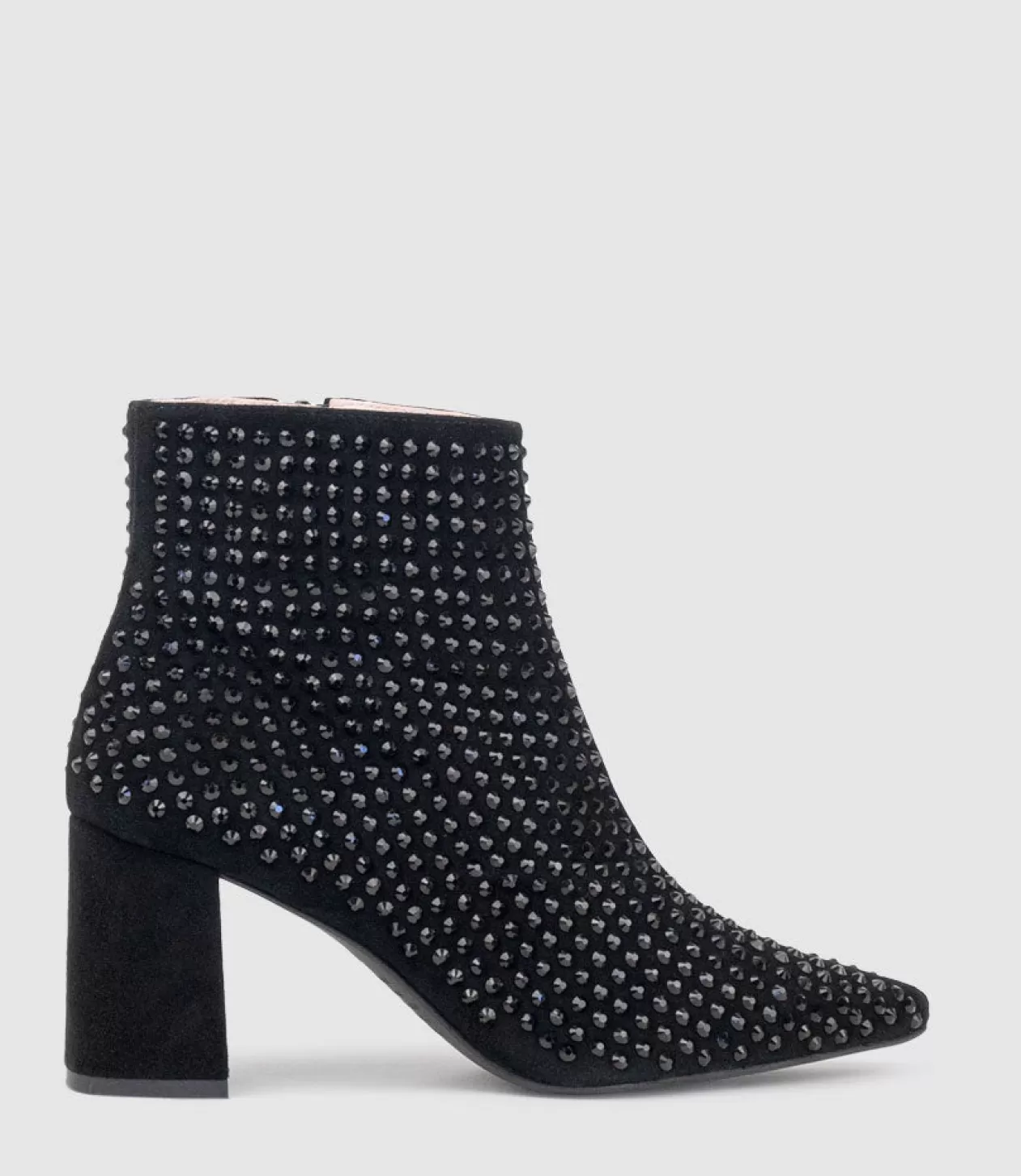 Edward Meller Ankle Boots<Zephyr75 Ankle Boot With Crystals In Black Suede