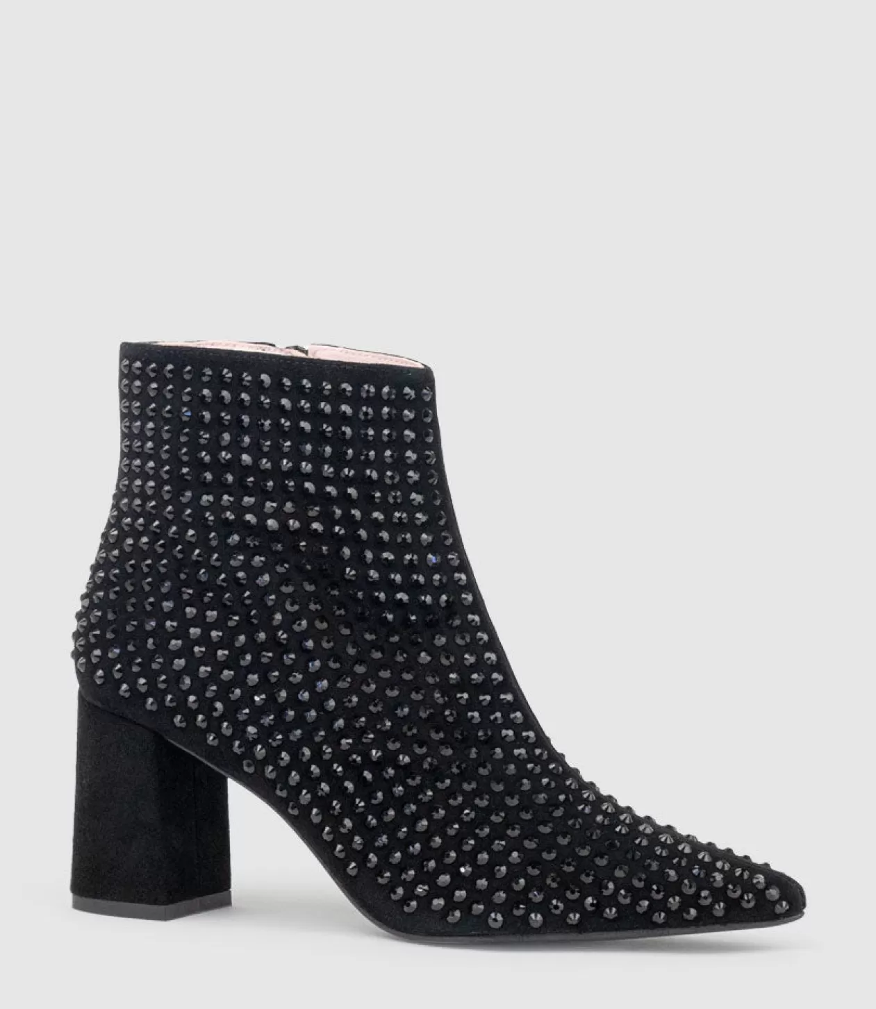 Edward Meller Ankle Boots<Zephyr75 Ankle Boot With Crystals In Black Suede