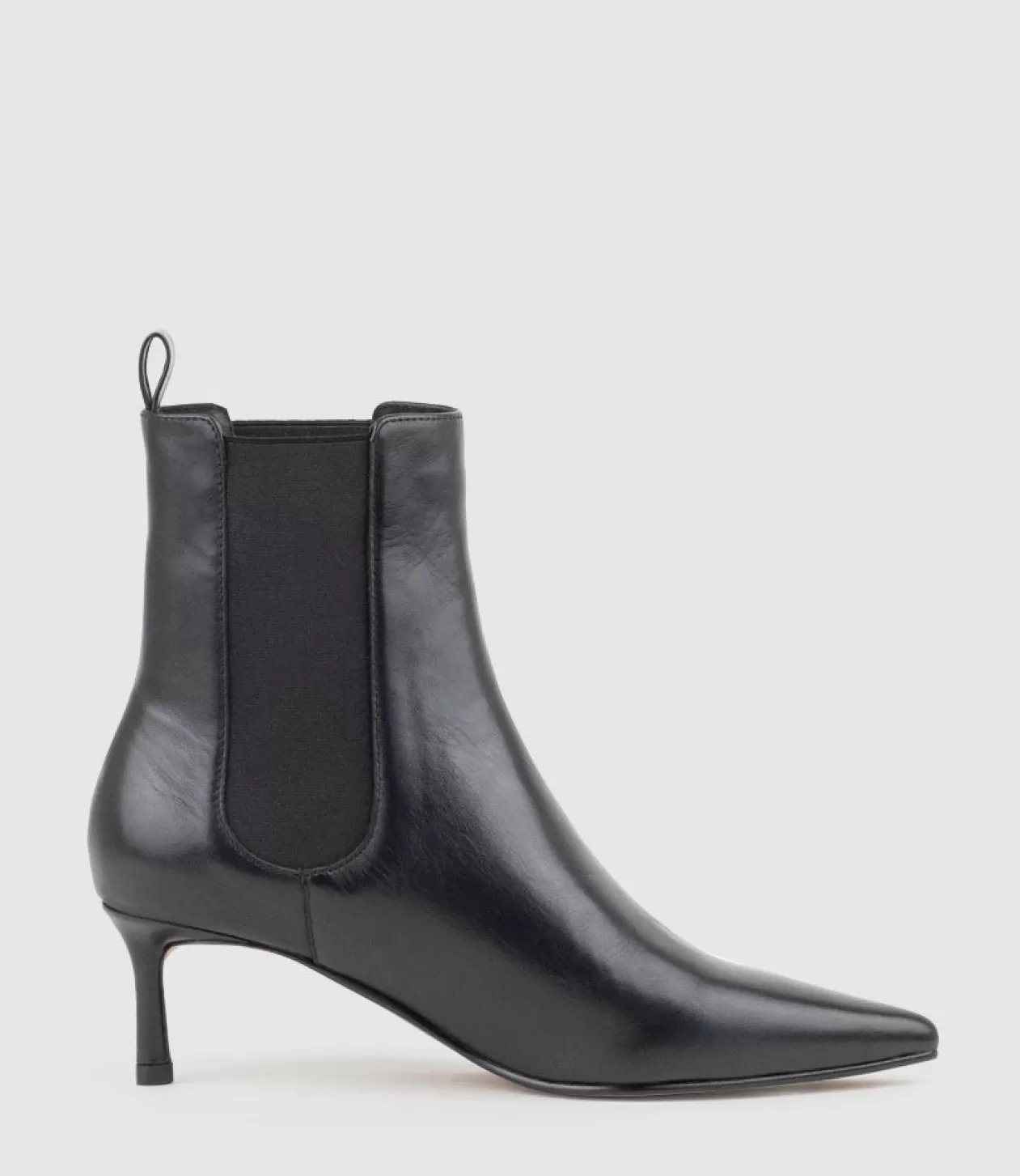 Edward Meller Ankle Boots<Ziria55 Pointed Boot With Gusset In Black Calf