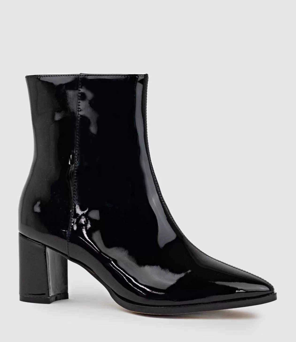 Edward Meller Ankle Boots<Zomo60 Block Heel Ankle Boot In Black Patent